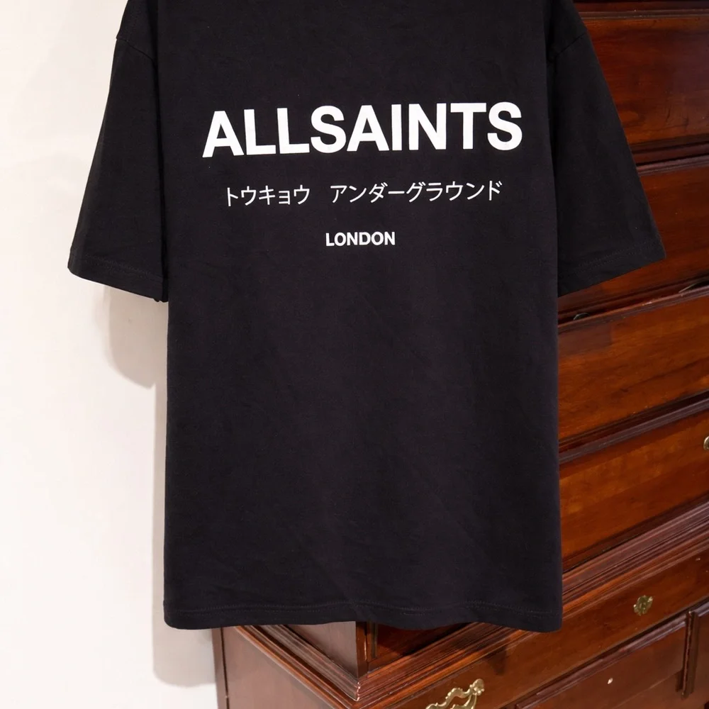All Saints Black Graphic Tee - Picture 4 of 5